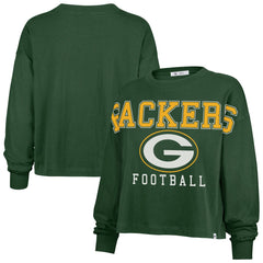 Green Bay Packers 47 brand '47 Women's Outreach City Oversized Long Sleeve T-Shirt