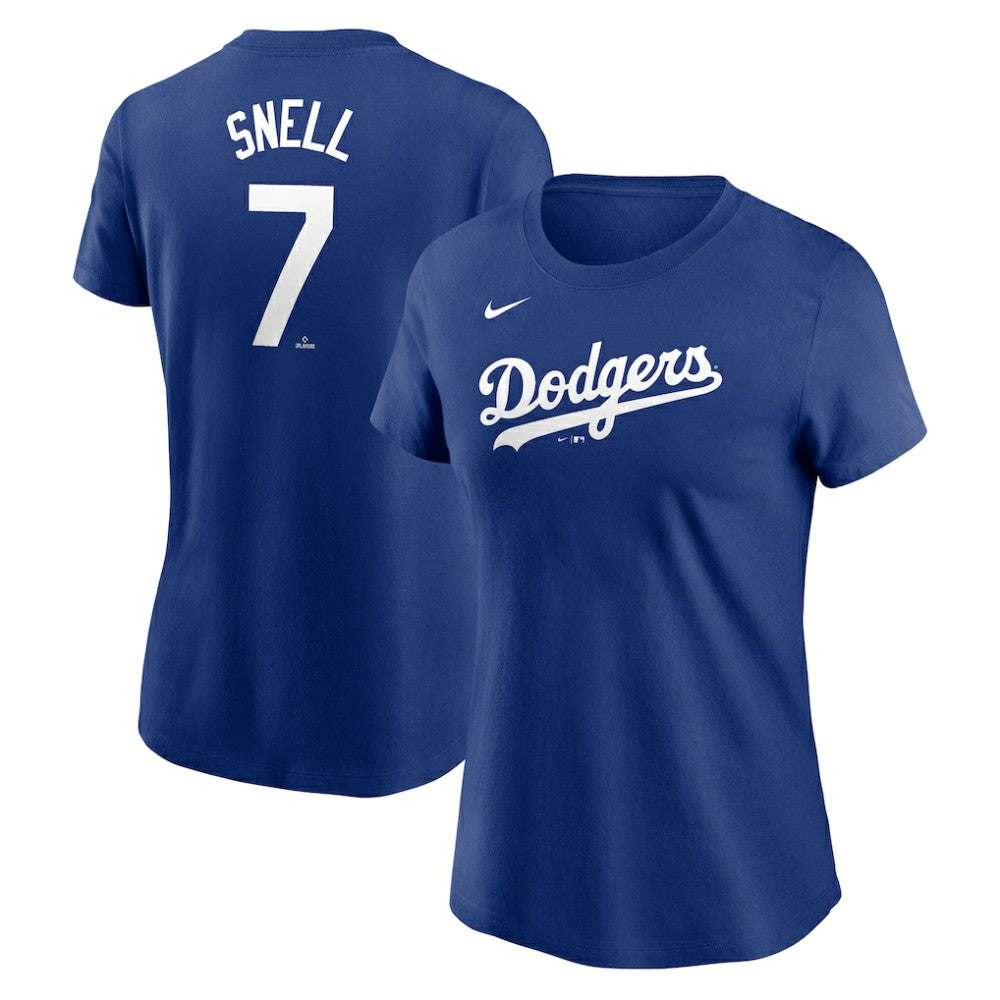 Blake Snell Los Angeles Dodgers Nike Women's Cooperstown Collection Fuse Name & Number T-Shirt | MLB On Sale