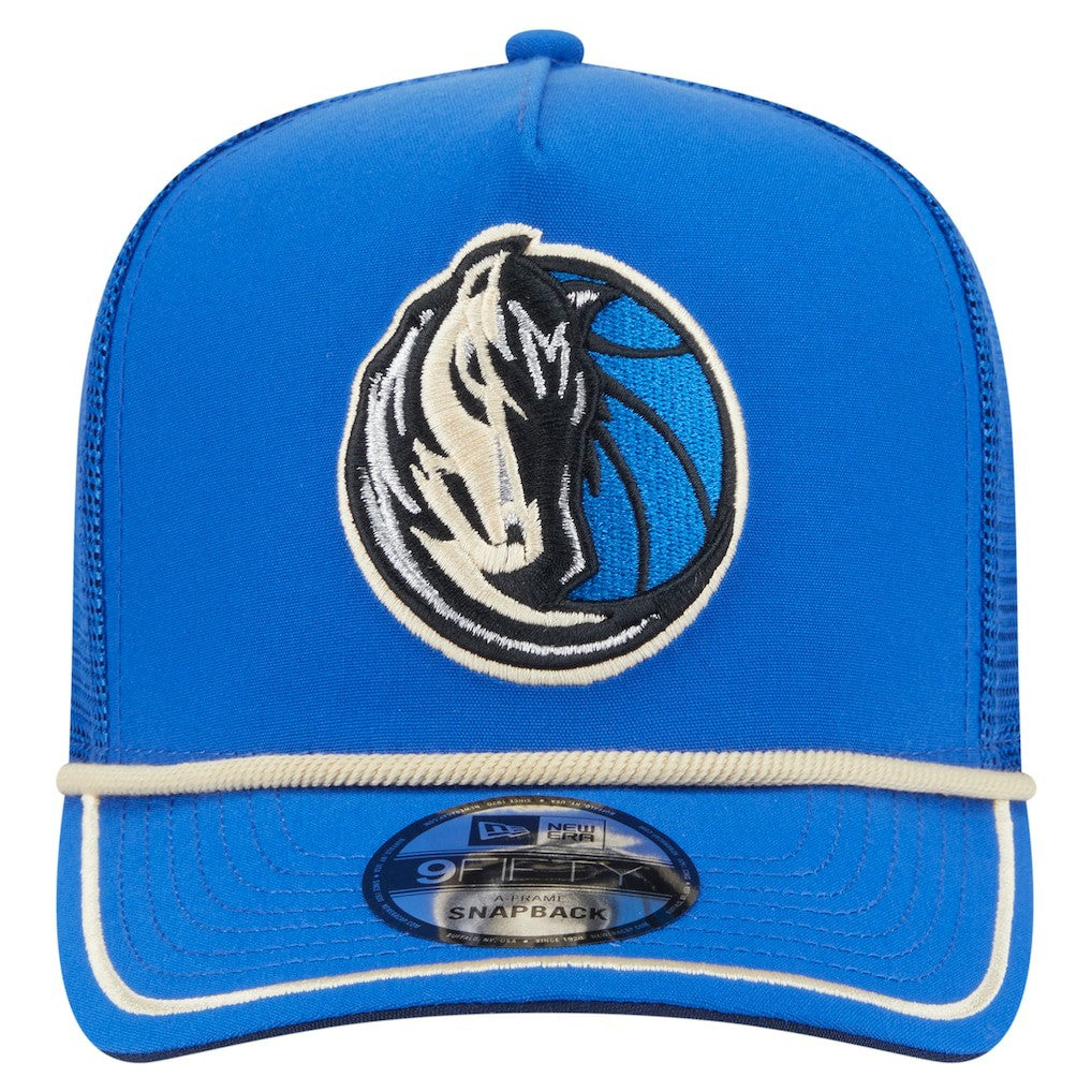 Dallas Mavericks Vintage Team Rope A-Frame 9FIFTY Snapback Hat sale New