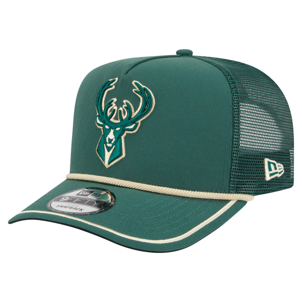 Milwaukee Bucks Vintage Team Rope A-Frame 9FIFTY Snapback Hat Online