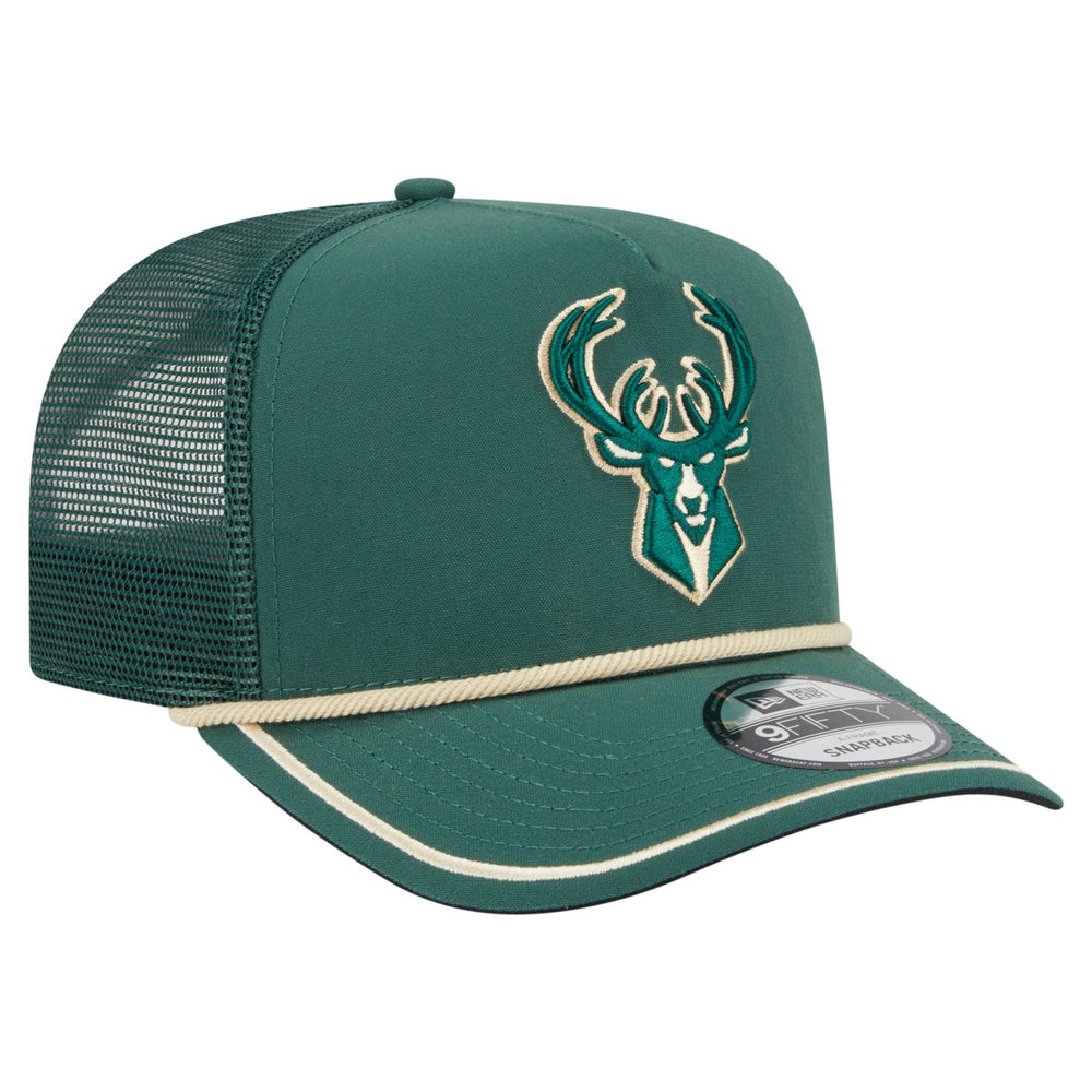 Milwaukee Bucks Vintage Team Rope A-Frame 9FIFTY Snapback Hat Online
