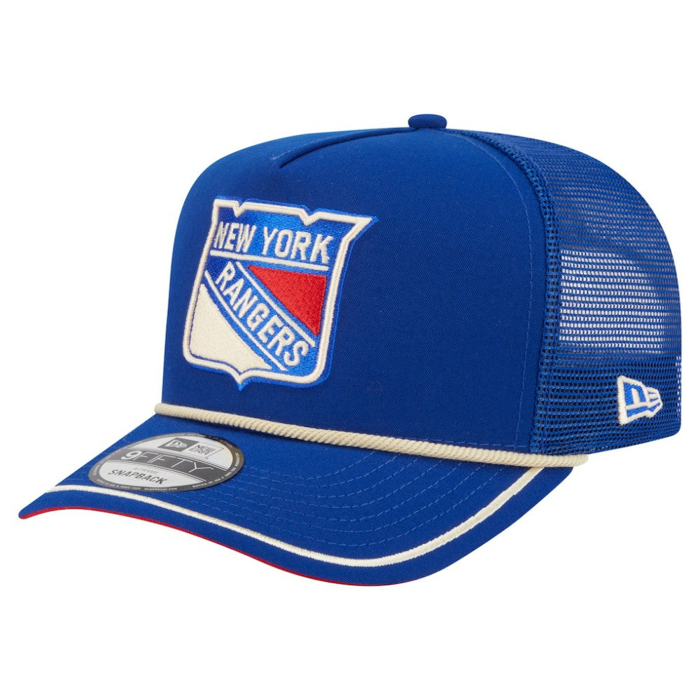 New York Rangers New Era Vintage Team Rope A-Frame 9FIFTY Snapback Hat Discount