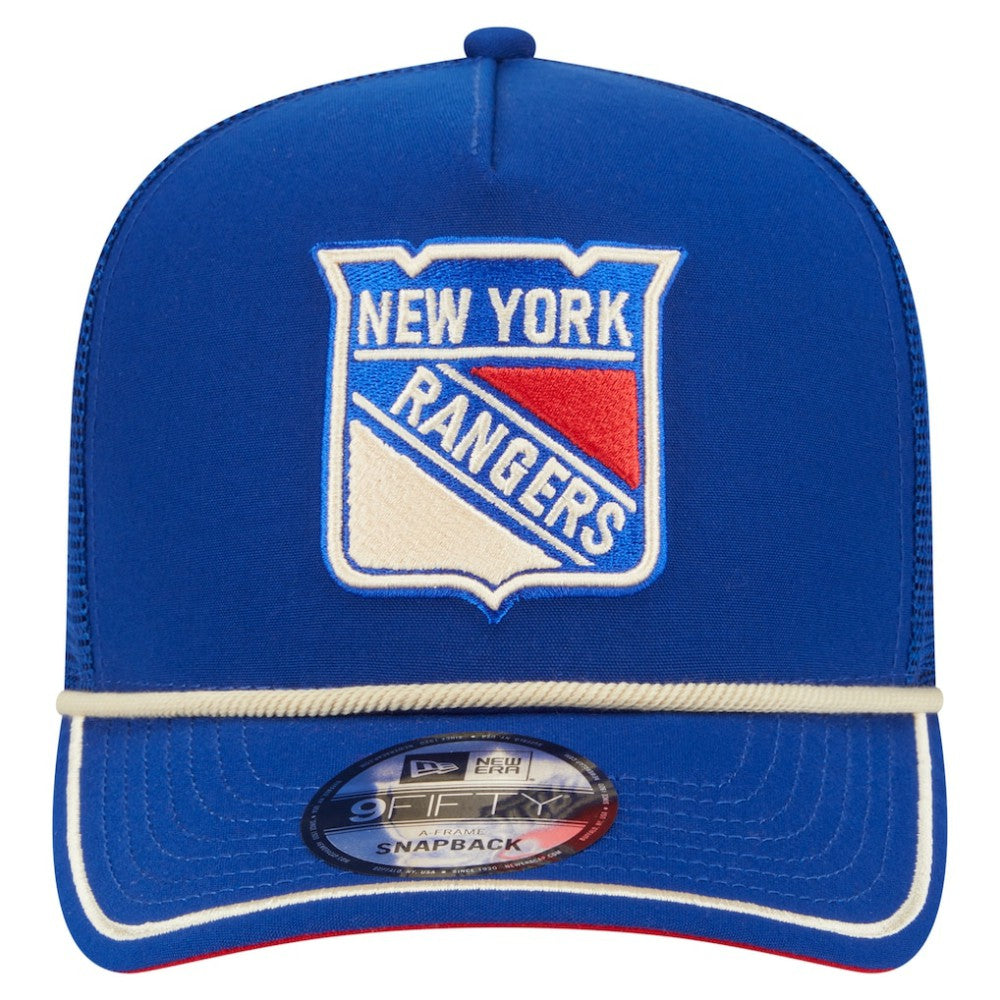 New York Rangers New Era Vintage Team Rope A-Frame 9FIFTY Snapback Hat Discount