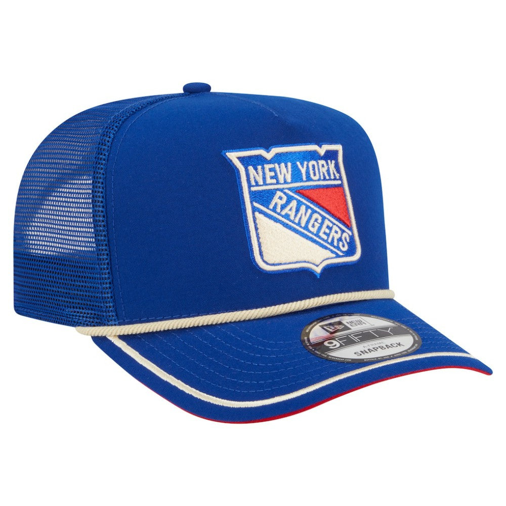 New York Rangers New Era Vintage Team Rope A-Frame 9FIFTY Snapback Hat Discount