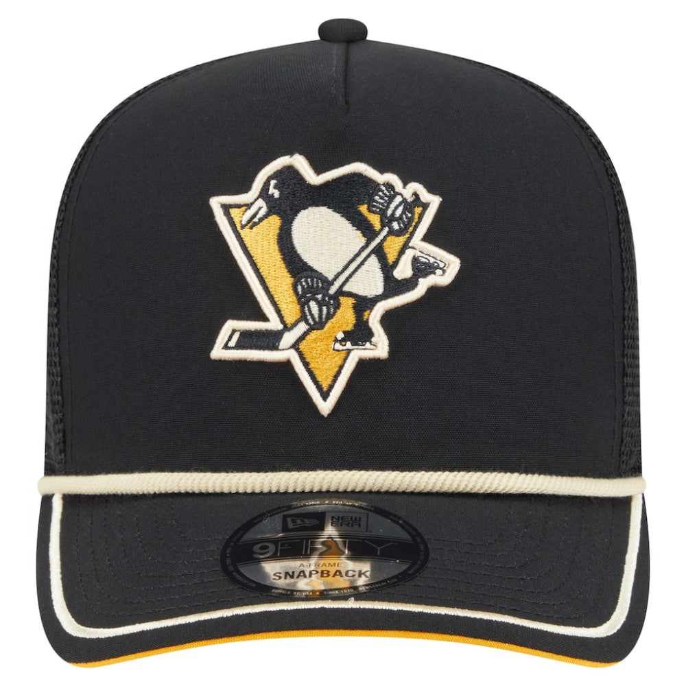 Pittsburgh Penguins New Era Vintage Team Rope A-Frame 9FIFTY Snapback Hat Online
