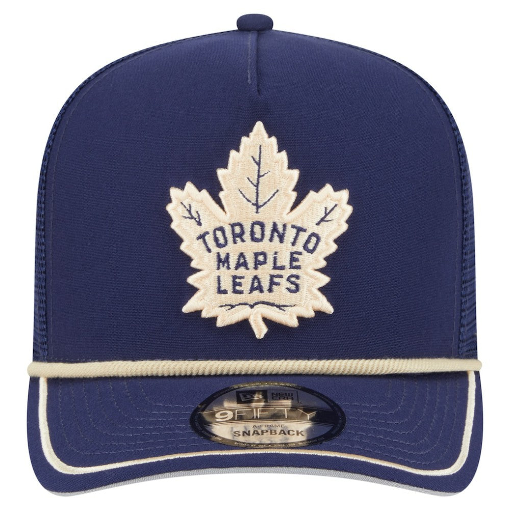 Toronto Maple Leafs New Era Vintage Team Rope A-Frame 9FIFTY Snapback Hat Outlet
