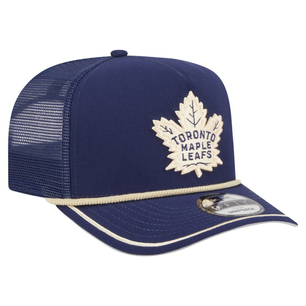 Toronto Maple Leafs New Era Vintage Team Rope A-Frame 9FIFTY Snapback Hat Outlet