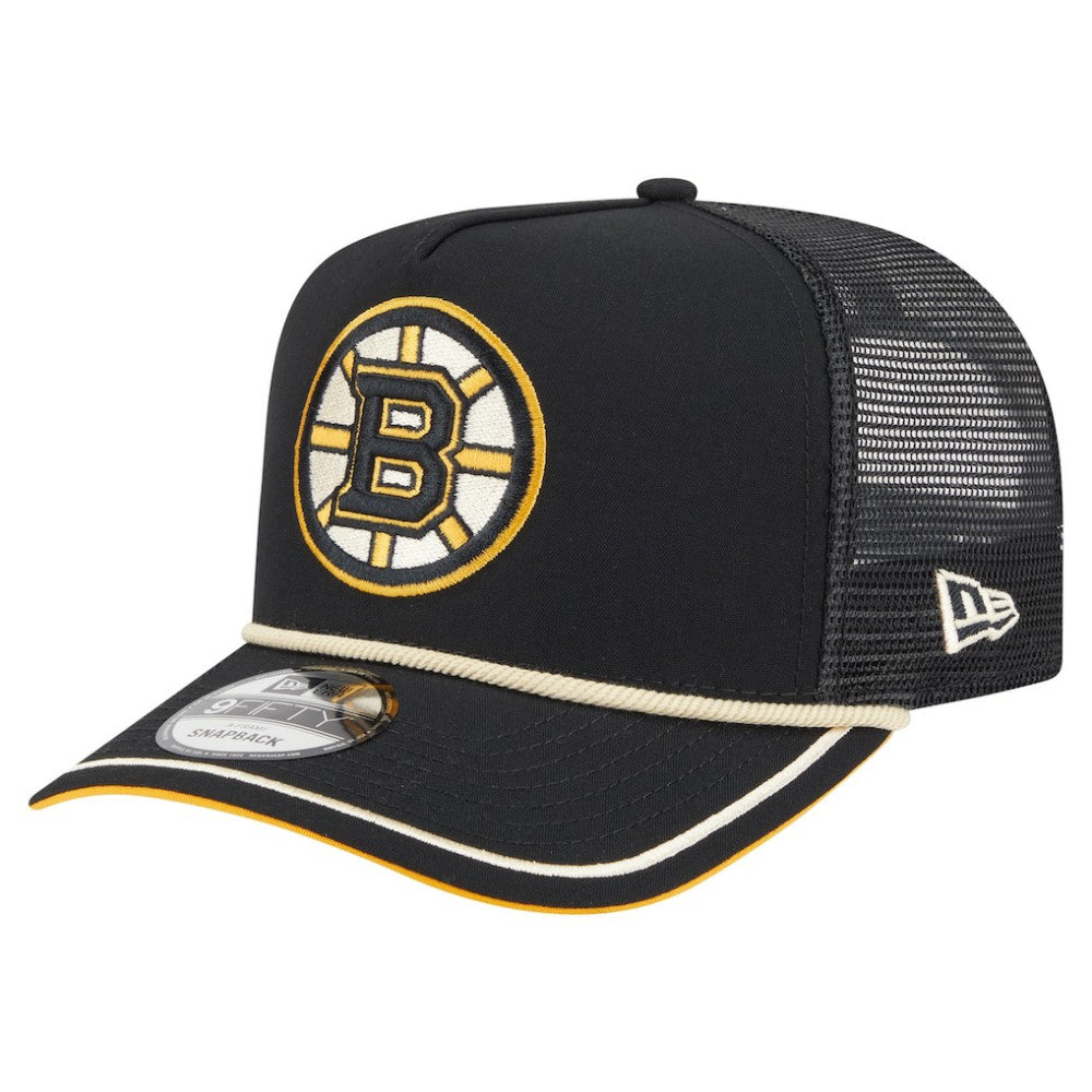 Boston Bruins New Era Vintage Team Rope A-Frame 9FIFTY Snapback Hat Sale
