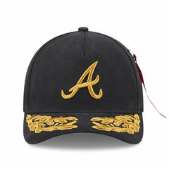 Atlanta Braves New Era x Alpha Industries A-Frame 9FORTY Adjustable Hat | MLB Outlet