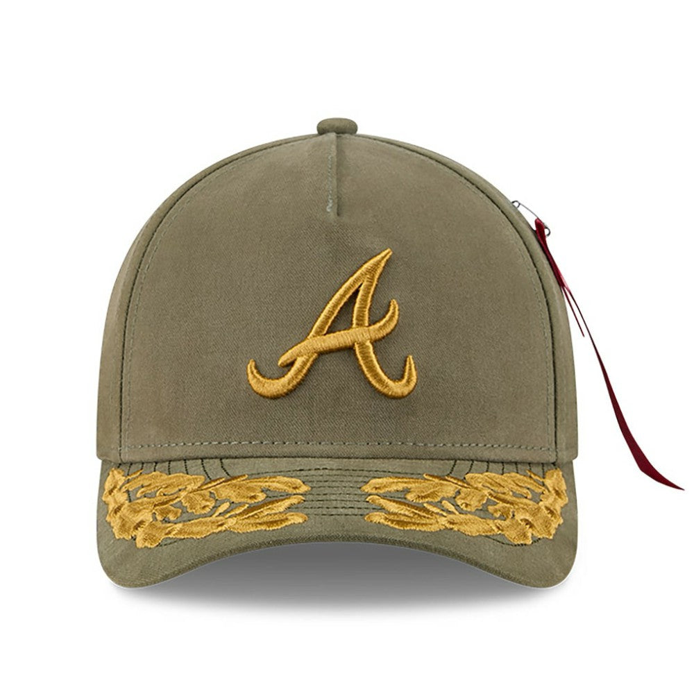 Atlanta Braves New Era x Alpha Industries A-Frame 9FORTY Adjustable Hat | MLB New