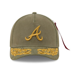 Atlanta Braves New Era x Alpha Industries A-Frame 9FORTY Adjustable Hat | MLB New