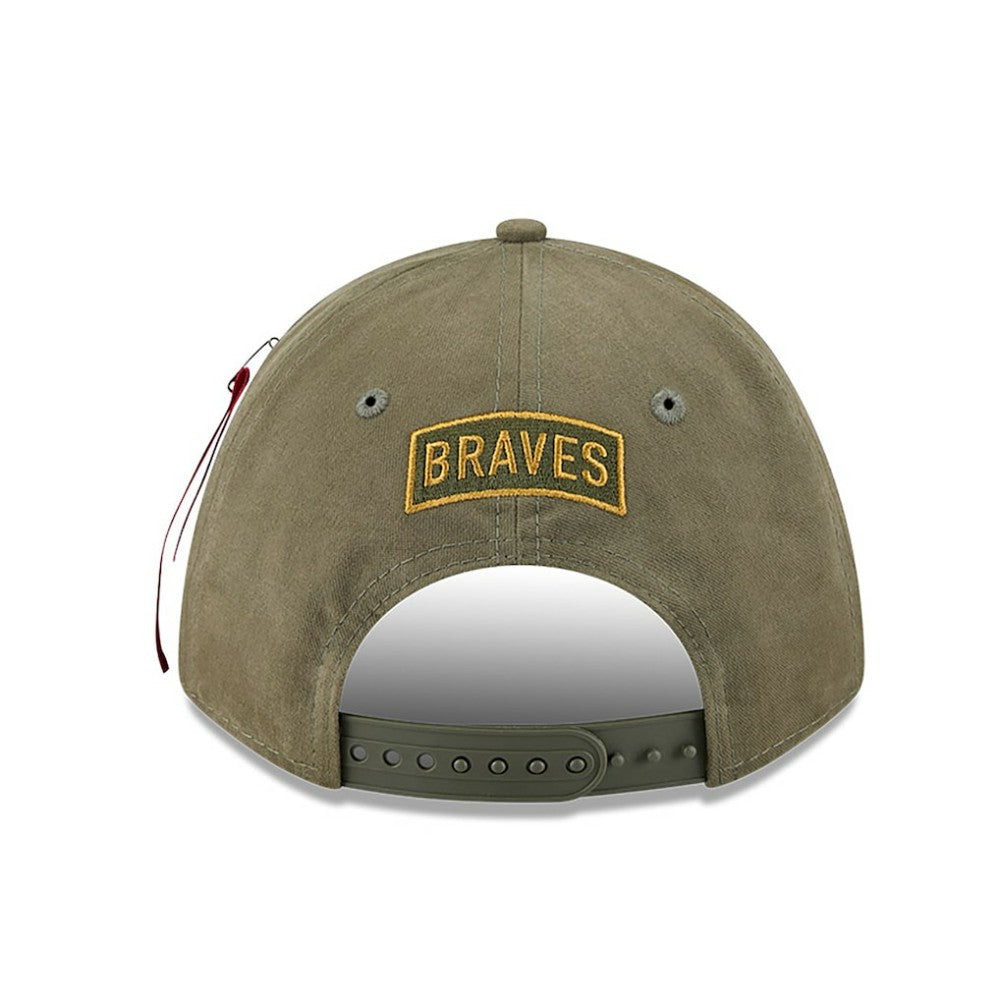 Atlanta Braves New Era x Alpha Industries A-Frame 9FORTY Adjustable Hat | MLB New