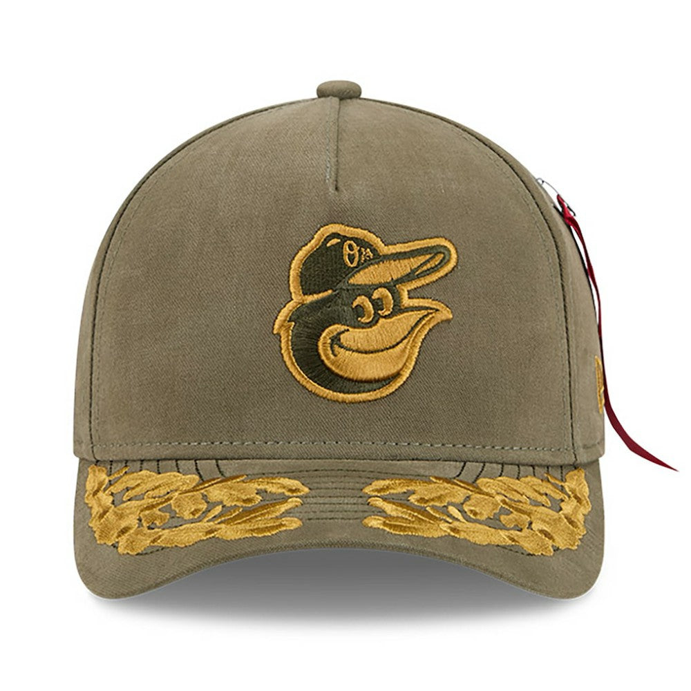 Baltimore Orioles New Era x Alpha Industries A-Frame 9FORTY Adjustable Hat | MLB New