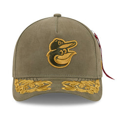 Baltimore Orioles New Era x Alpha Industries A-Frame 9FORTY Adjustable Hat | MLB New