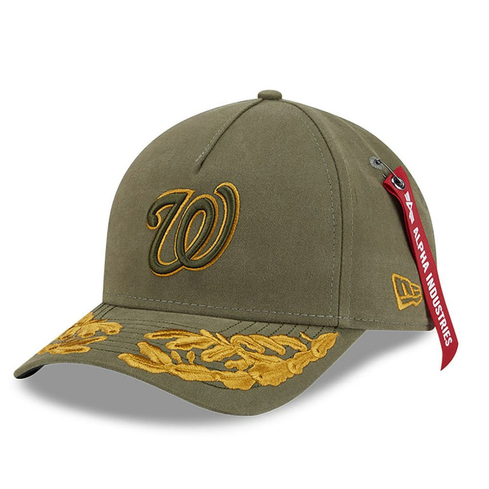 Washington Nationals New Era x Alpha Industries A-Frame 9FORTY Adjustable Hat | MLB Sale