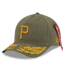 Pittsburgh Pirates New Era x Alpha Industries A-Frame 9FORTY Adjustable Hat | MLB For sale