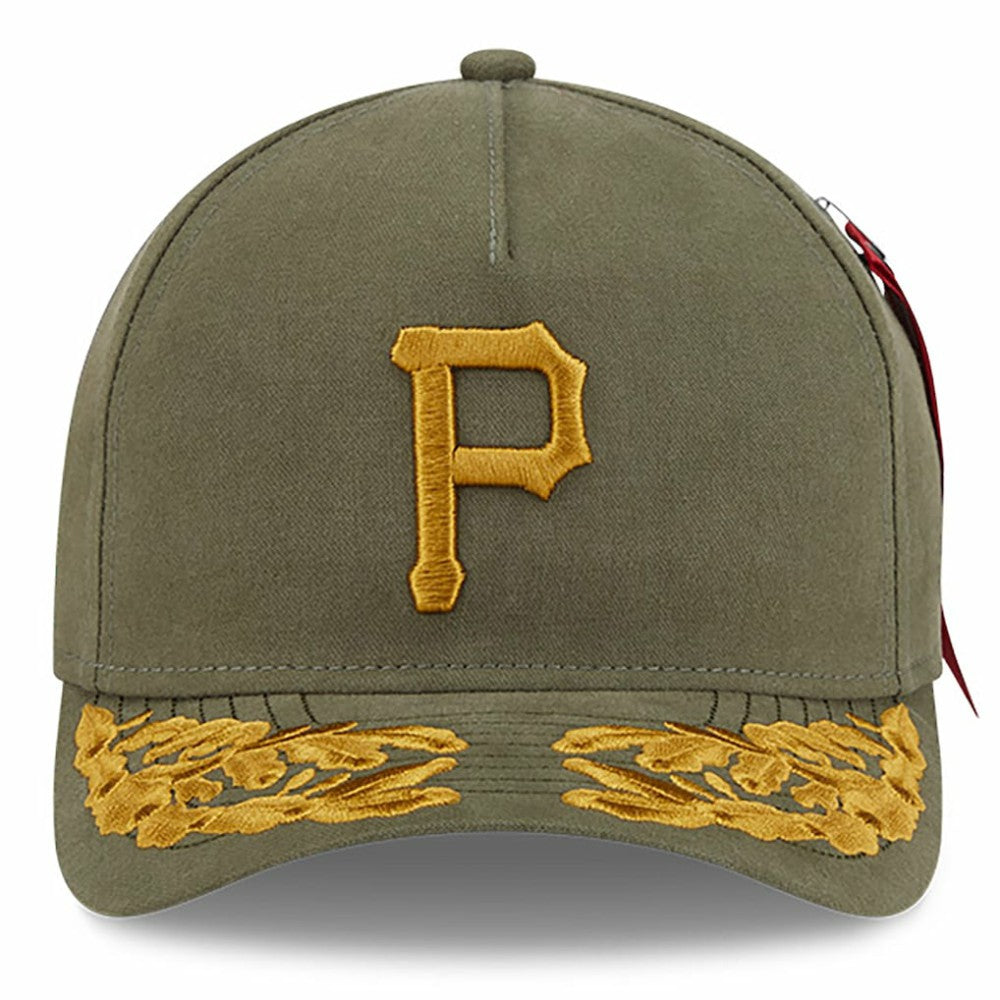 Pittsburgh Pirates New Era x Alpha Industries A-Frame 9FORTY Adjustable Hat | MLB For sale