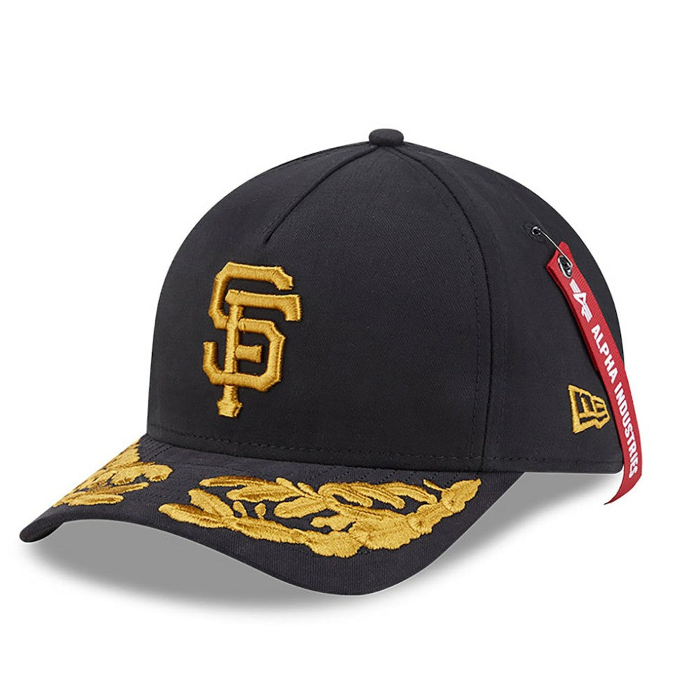 San Francisco Giants New Era x Alpha Industries A-Frame 9FORTY Adjustable Hat | MLB For sale