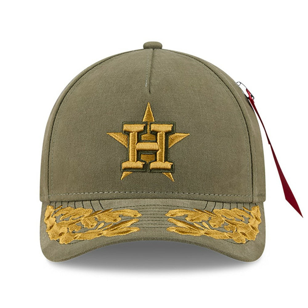 Houston Astros New Era x Alpha Industries A-Frame 9FORTY Adjustable Hat | MLB Sale