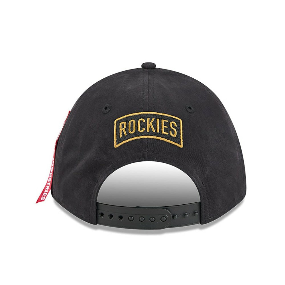 Colorado Rockies New Era x Alpha Industries A-Frame 9FORTY Adjustable Hat | MLB Sale