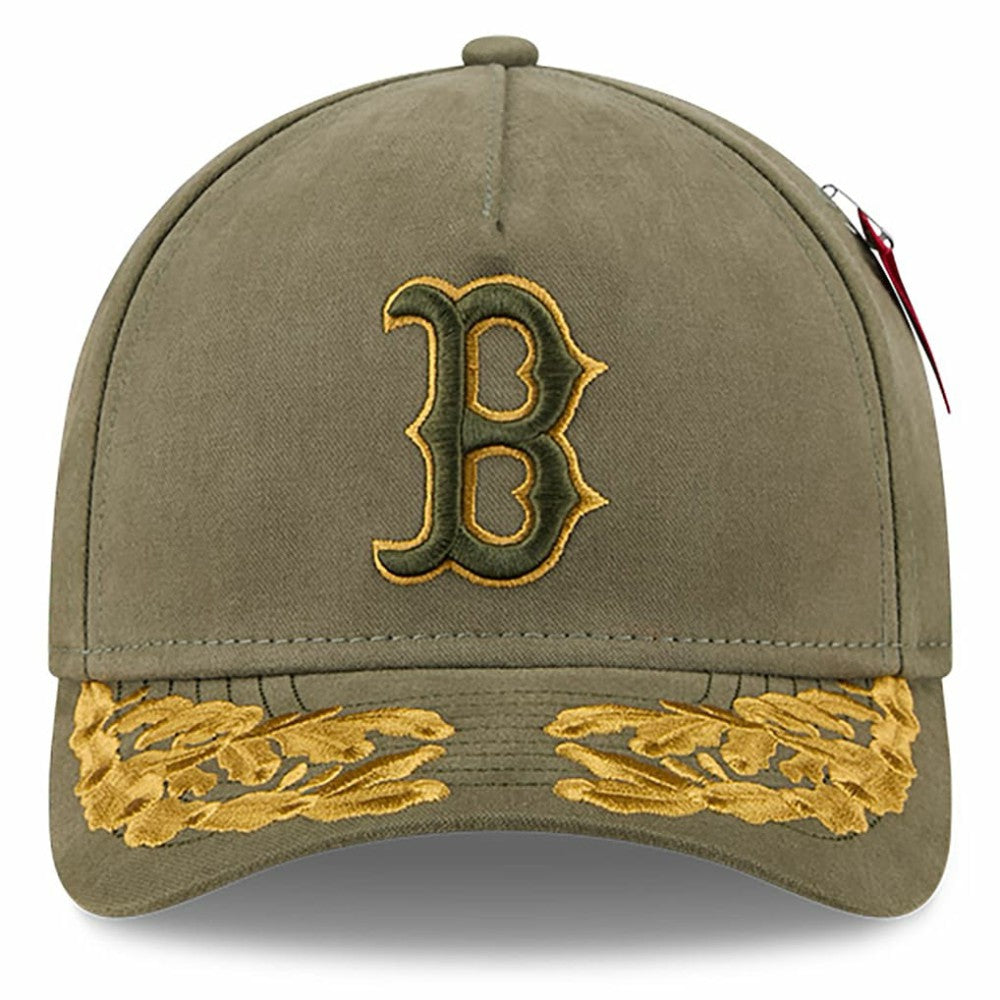 Boston Red Sox New Era x Alpha Industries A-Frame 9FORTY Adjustable Hat | MLB Discount