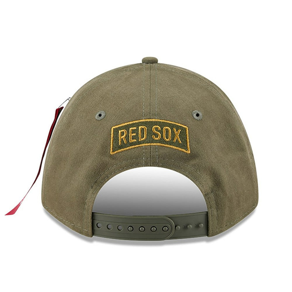 Boston Red Sox New Era x Alpha Industries A-Frame 9FORTY Adjustable Hat | MLB Discount