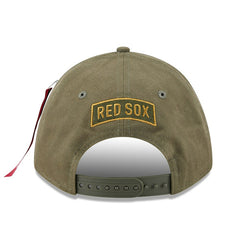 Boston Red Sox New Era x Alpha Industries A-Frame 9FORTY Adjustable Hat | MLB Discount