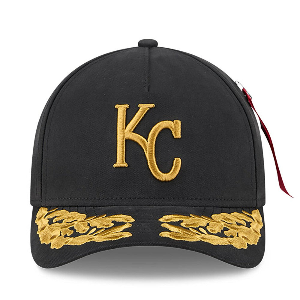Kansas City Royals New Era x Alpha Industries A-Frame 9FORTY Adjustable Hat | MLB For sale