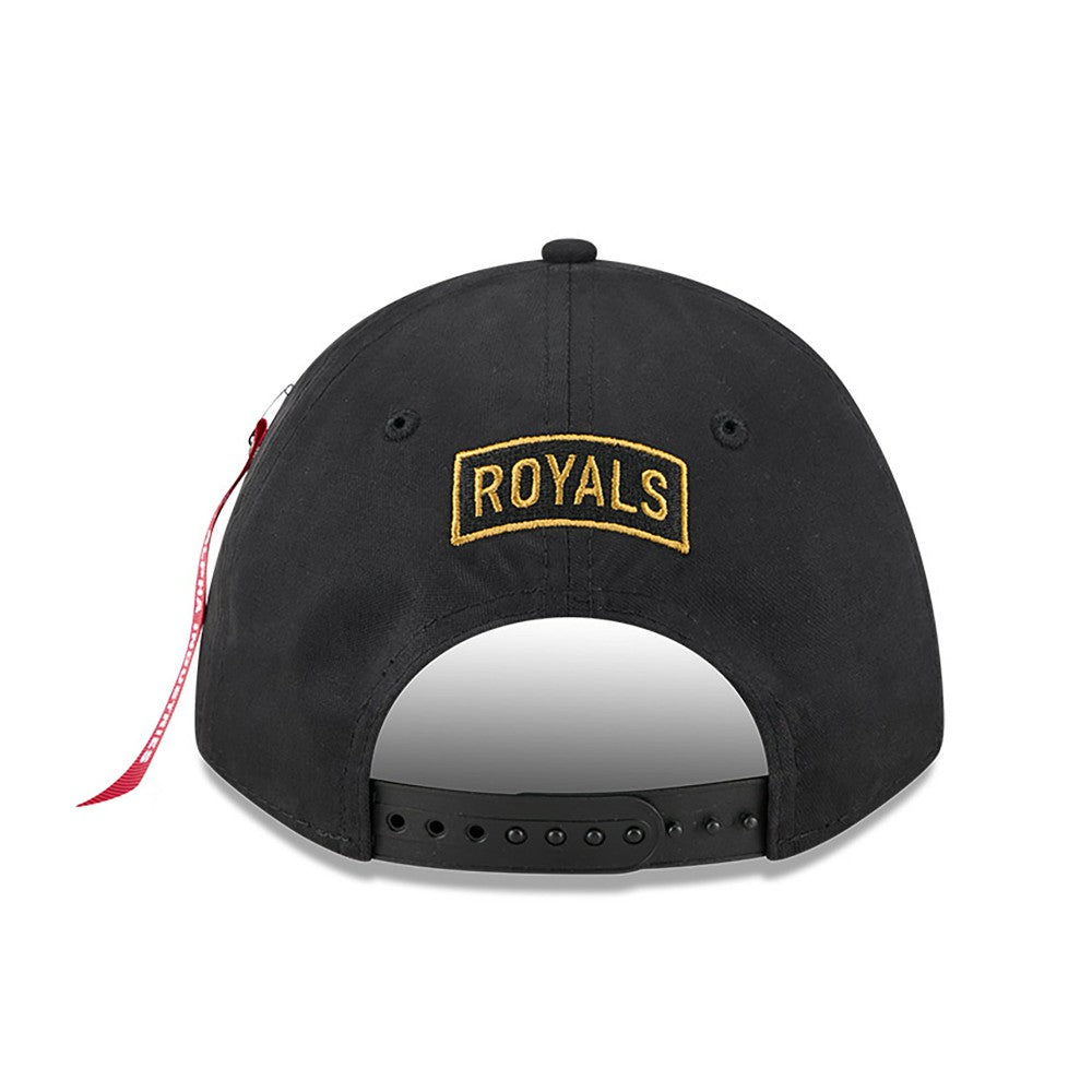 Kansas City Royals New Era x Alpha Industries A-Frame 9FORTY Adjustable Hat | MLB For sale