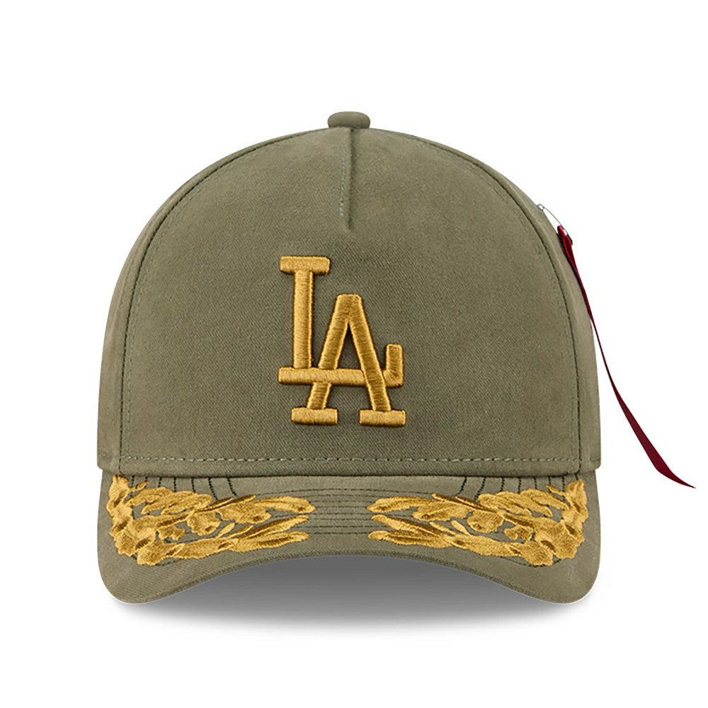 Los Angeles Dodgers New Era x Alpha Industries A-Frame 9FORTY Adjustable Hat | MLB For sale