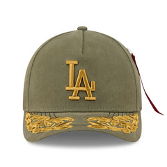 Los Angeles Dodgers New Era x Alpha Industries A-Frame 9FORTY Adjustable Hat | MLB For sale
