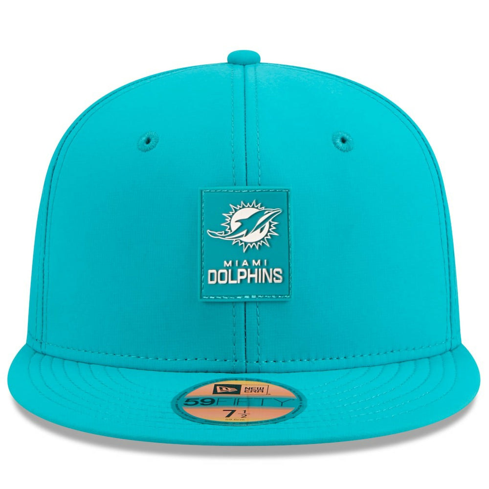 Miami Dolphins New Era 2025 Sideline 59FIFTY Fitted Hat