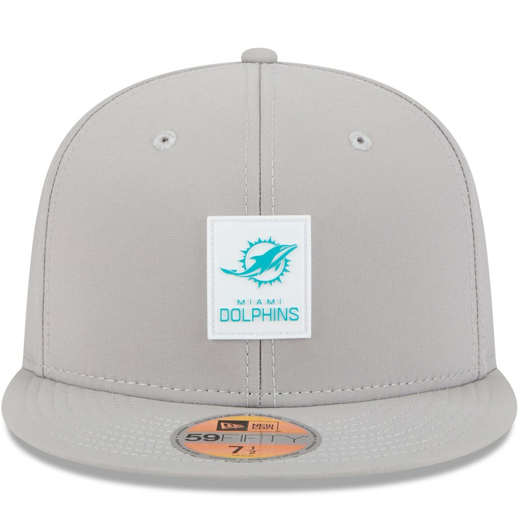 Miami Dolphins New Era 2025 Sideline 59FIFTY Fitted Hat