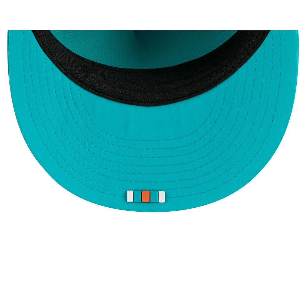 Miami Dolphins New Era 2025 Sideline Retro Crown 59FIFTY Fitted Hat
