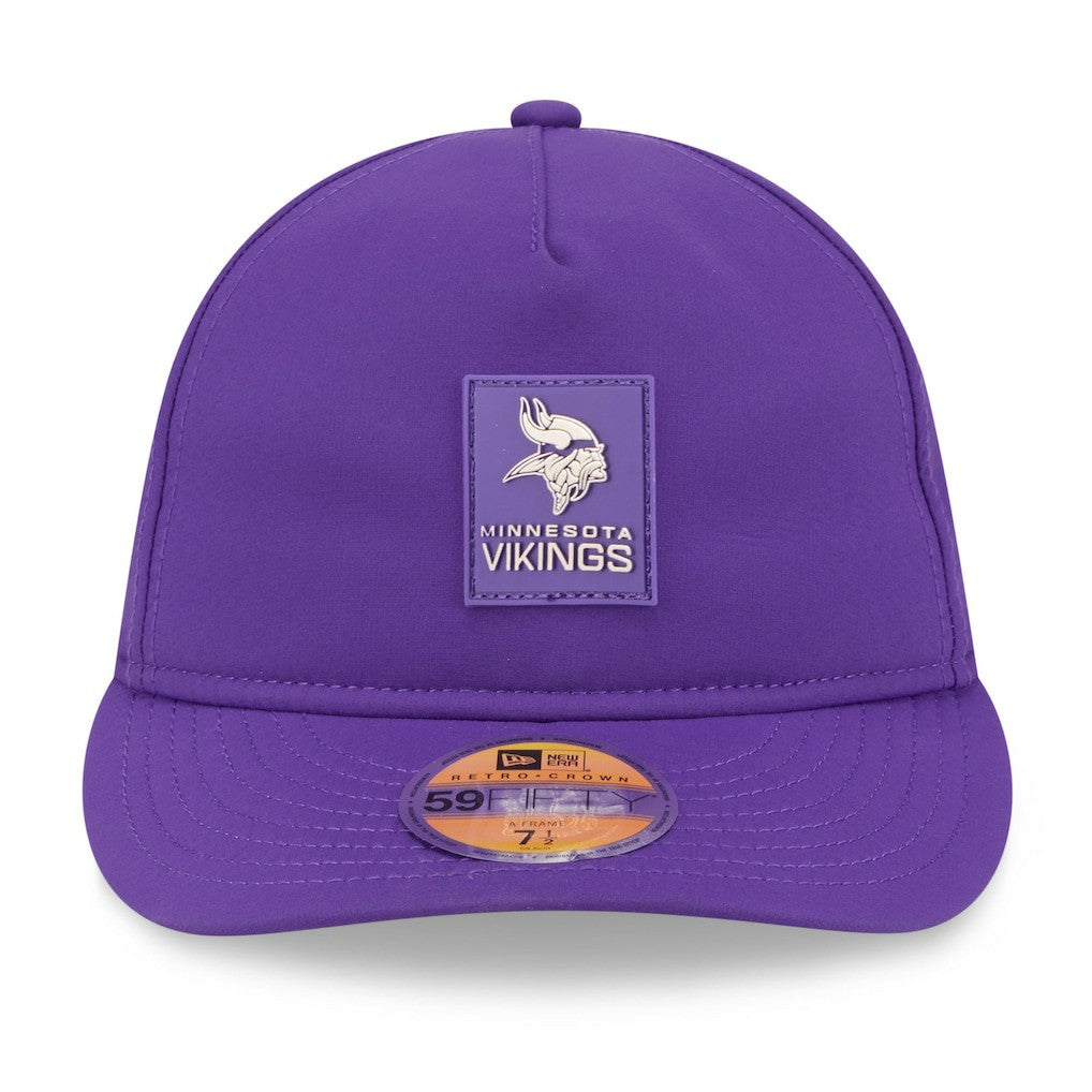 Minnesota Vikings New Era 2025 Sideline Retro Crown 59FIFTY Fitted Hat