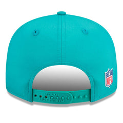 Miami Dolphins New Era 2025 Sideline Throwback Split Panel 9FIFTY Snapback Hat