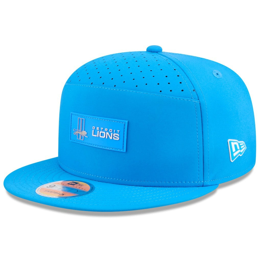 Detroit Lions New Era 2025 Sideline Throwback Split Panel 9FIFTY Snapback Hat