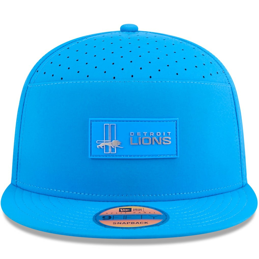 Detroit Lions New Era 2025 Sideline Throwback Split Panel 9FIFTY Snapback Hat