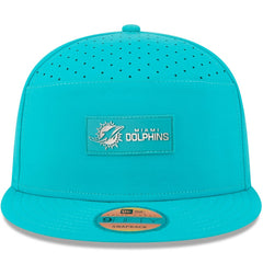 Miami Dolphins New Era 2025 Sideline Split Panel 9FIFTY Snapback Hat