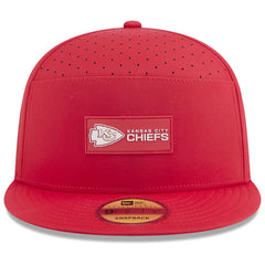 Kansas City Chiefs New Era 2025 Sideline Split Panel 9FIFTY Snapback Hat