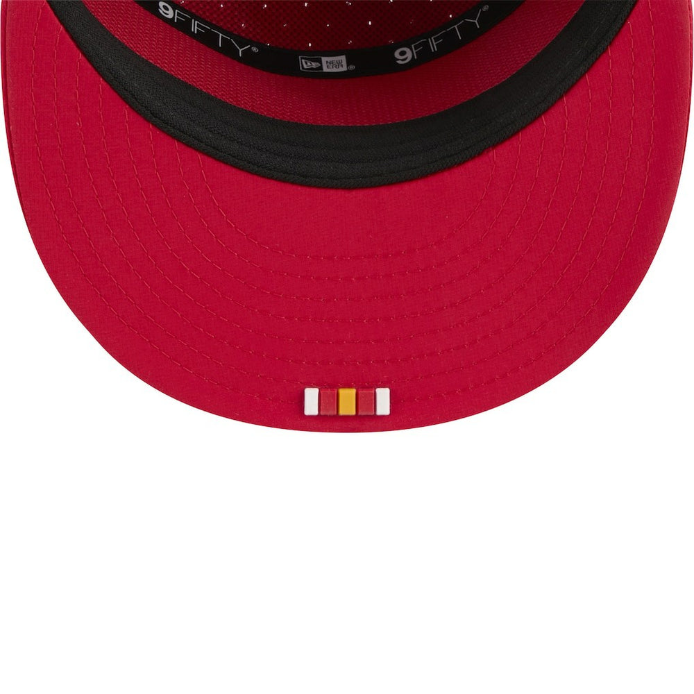 Kansas City Chiefs New Era 2025 Sideline Split Panel 9FIFTY Snapback Hat
