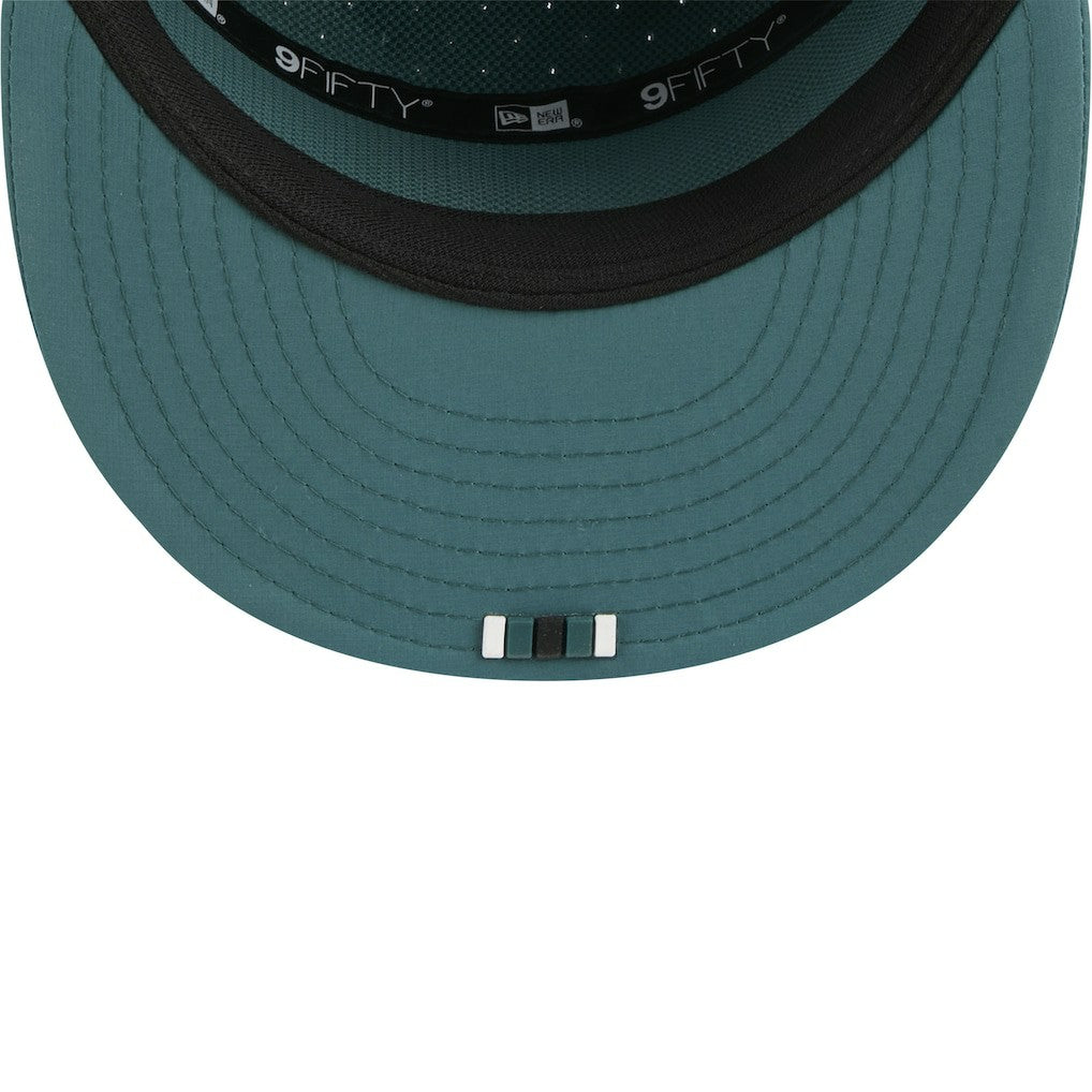 Philadelphia Eagles New Era 2025 Sideline Split Panel 9FIFTY Snapback Hat