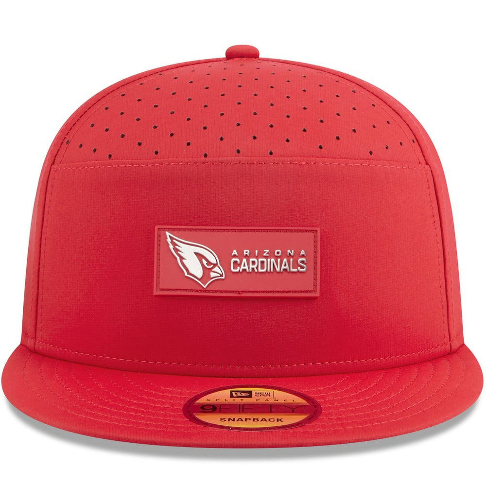 Arizona Cardinals New Era 2025 Sideline Split Panel 9FIFTY Snapback Hat
