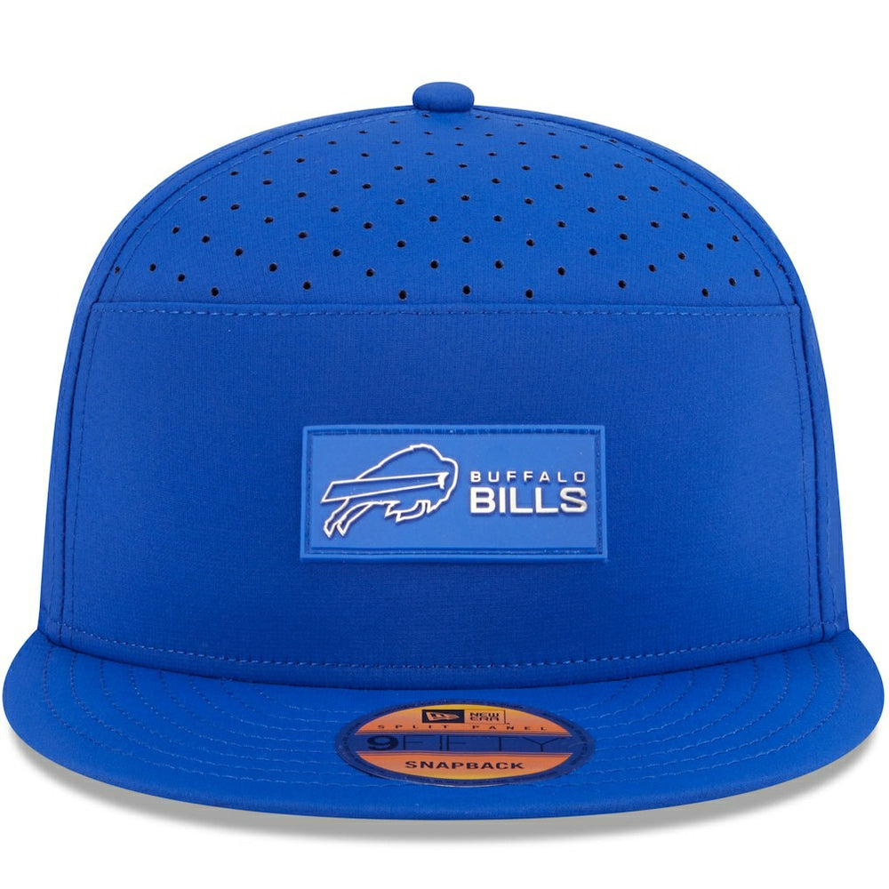 Buffalo Bills New Era 2025 Sideline Split Panel 9FIFTY Snapback Hat