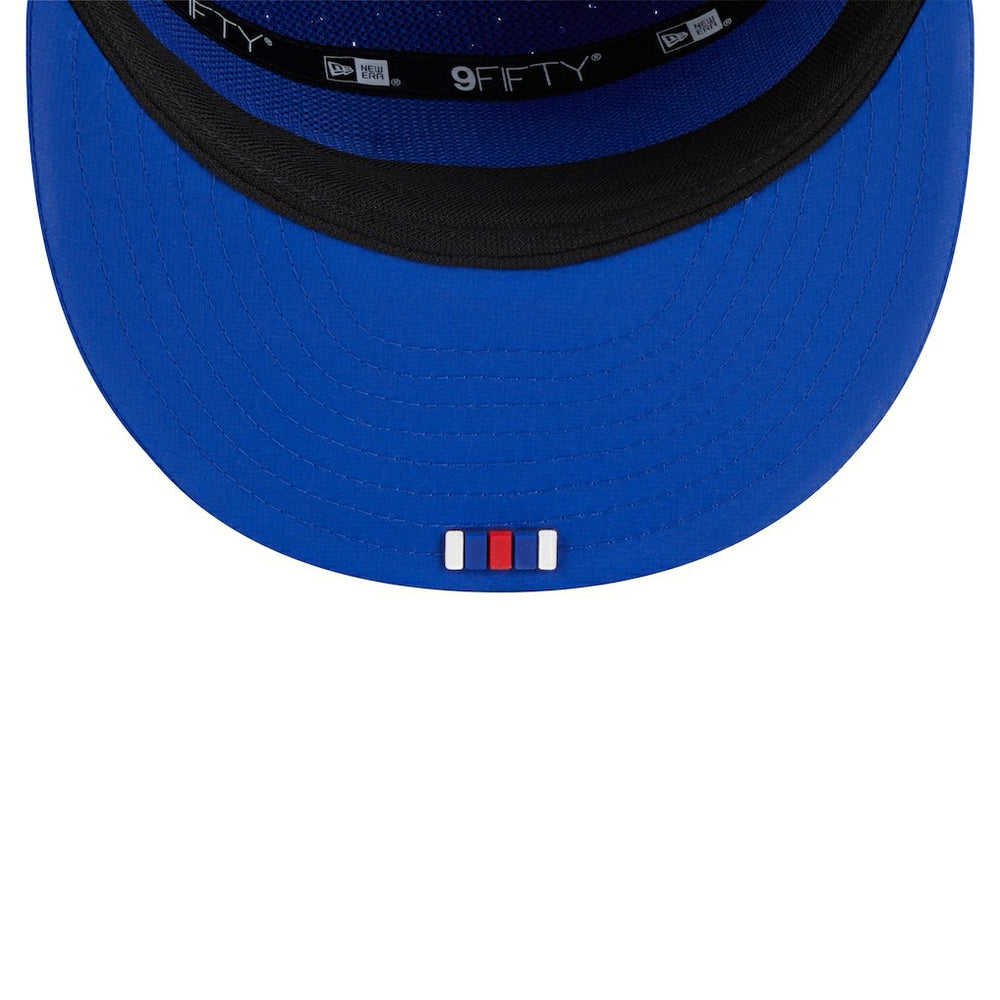 Buffalo Bills New Era 2025 Sideline Split Panel 9FIFTY Snapback Hat