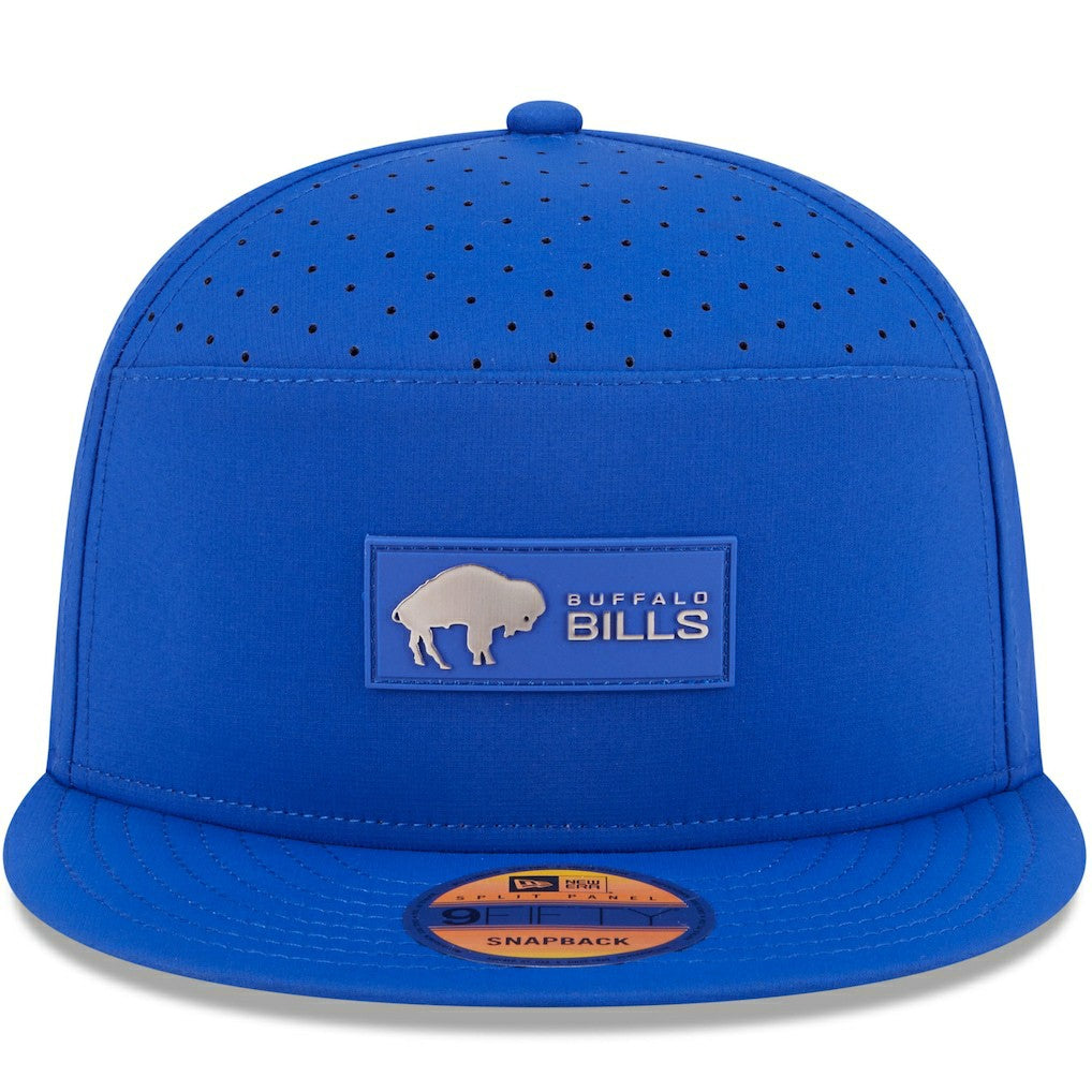 Buffalo Bills New Era 2025 Sideline Throwback Split Panel 9FIFTY Snapback Hat