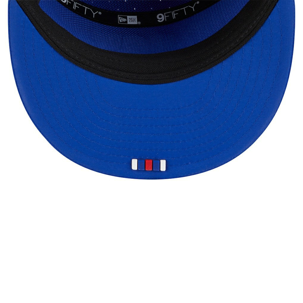 Buffalo Bills New Era 2025 Sideline Throwback Split Panel 9FIFTY Snapback Hat