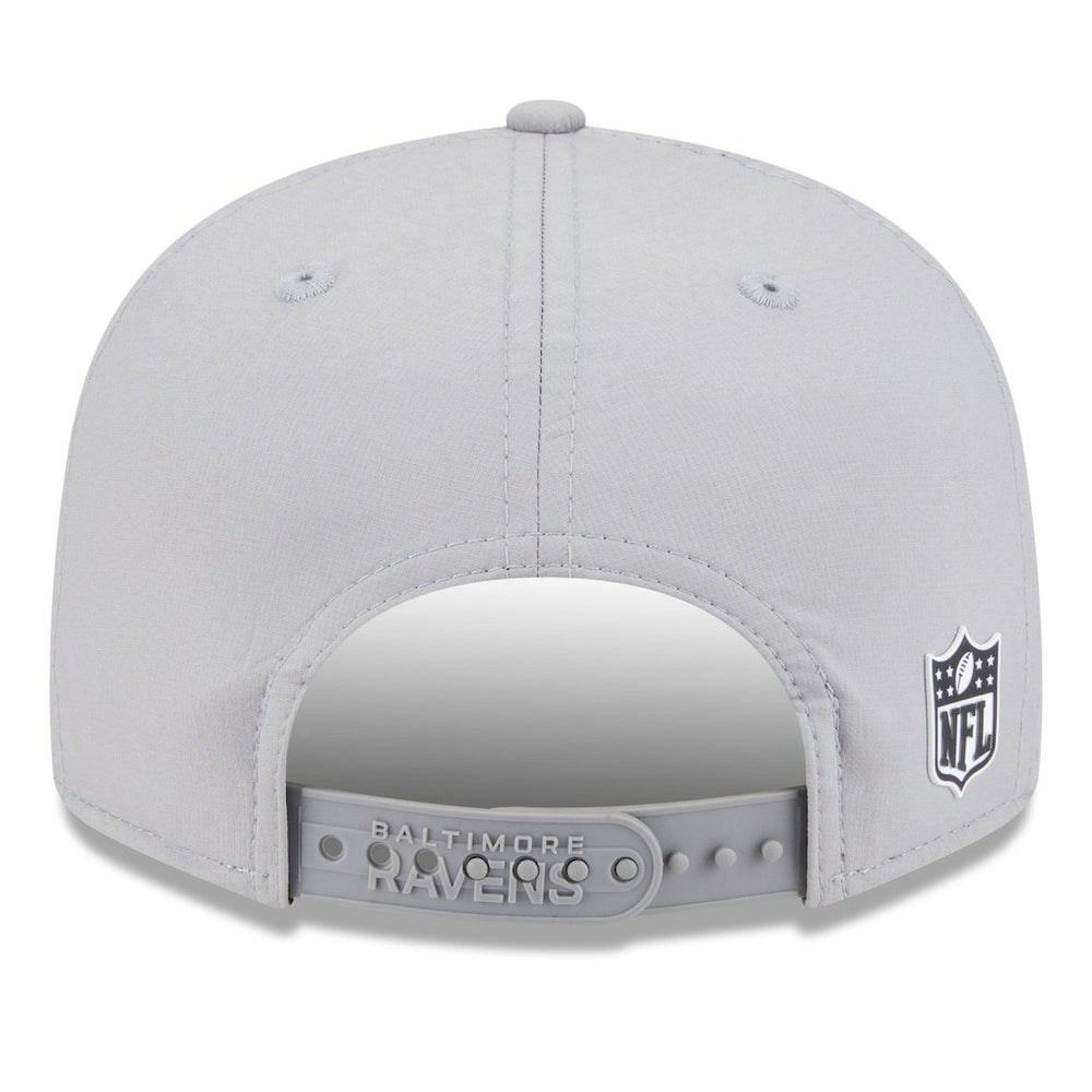Baltimore Ravens New Era 2025 Sideline Split Panel 9FIFTY Snapback Hat