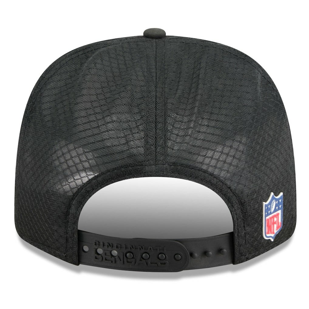 Cincinnati Bengals New Era 2025 Sideline 9SEVENTY Trucker Adjustable Hat