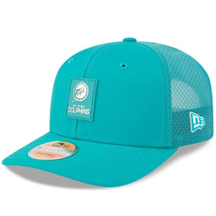 Miami Dolphins New Era 2025 Sideline Throwback 9SEVENTY Trucker Adjustable Hat